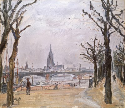 フランクフルトの景色。 1911 作： Max Slevogt