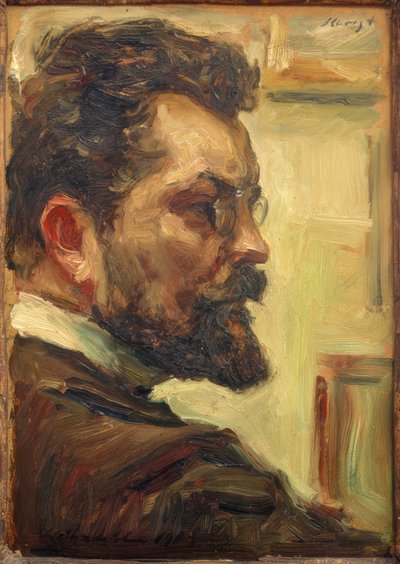 マックス・スレーヴォクト-自画像1903 作： Max Slevogt