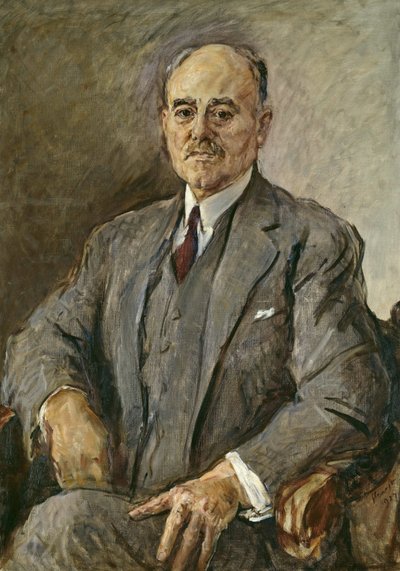 Hermann Sudermann 1857-1928、1927年の肖像。 作： Max Slevogt