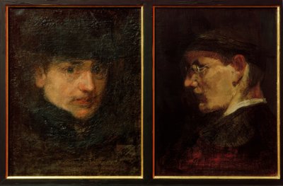 自画像-プロファイル内の自画像 作： Max Slevogt