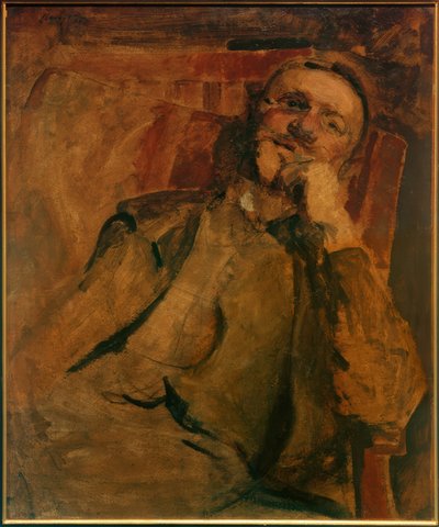 椅子の自画像 作： Max Slevogt