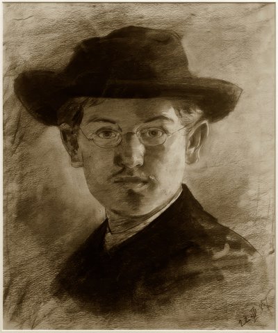 帽子をかぶった自画像 作： Max Slevogt