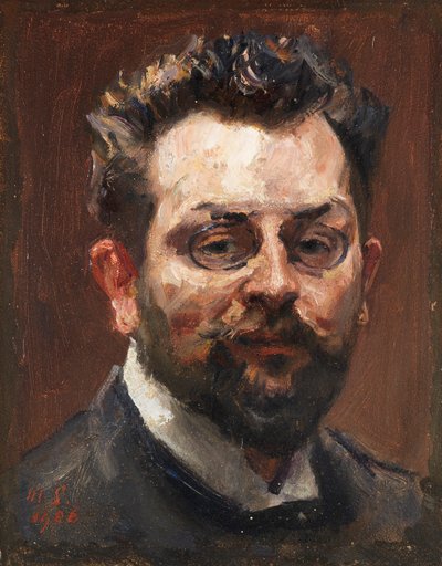 自画像、1906 年。 作： Max Slevogt