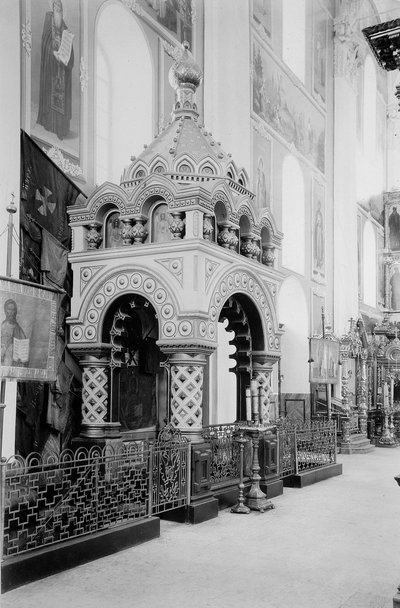 ニジニノヴゴロドクレムリン、ロシアの救世主大聖堂のMinins墓、1896年。 作： Maxim Dmitriev