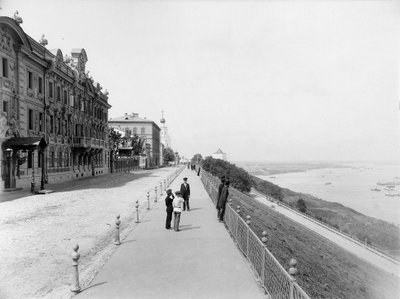 ストレルカ、ヴォルガ川とオカ川の合流点、ニジニノヴゴロド、ロシア、1896 作： Maxim Dmitriev