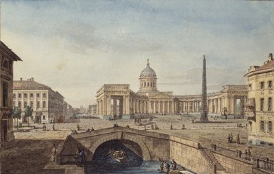 1817年、サンクトペテルブルクのカザン大聖堂 作： Maxim Nikiphorovich Vorobyev