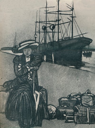 旅行者、c1920、1923 作： Maxime Pierre Jules Dethomas