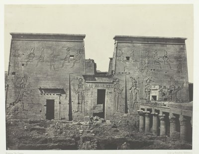 Drômos et Philônes、ヌビアのピロネスにあるイシスの大神殿、184951、1852 年に印刷。 作： Maxime Du Camp