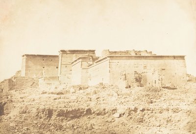 フィラエのイシス神殿群-北側から撮影、1850年4月。 作： Maxime Du Camp