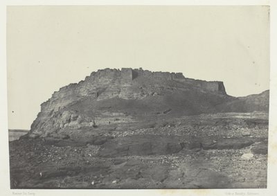 イブリム要塞（アンシャン・プレミス）、ヌービー、アルバム「エジプト、ヌービー、パレスチナ、シリア」（1852年）より、100版。 作： Maxime Du Camp