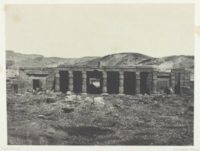 グルナ、メネフタ 1 世の宮殿、テーベ、184951 年、1852 年に印刷。 作： Maxime Du Camp