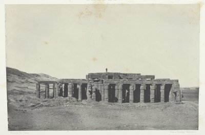 グルナ《オシマンディアスの墓》テーベ、184951年、1852年印刷。 作： Maxime Du Camp