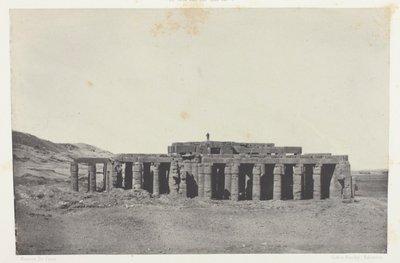 ゴルナ、オシマンディアスの墓；テーベ、アルバム「エジプト、ヌビエ、パレスチナ、シリア」より58版（1852年） 作： Maxime Du Camp