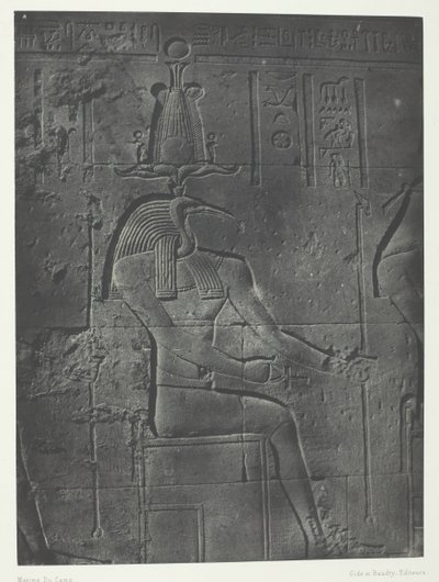 ヌビアのトゥス・イビオセファレ、フィロエのイシス大神殿、184951年、1852年印刷。 作： Maxime Du Camp
