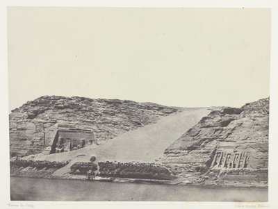 イプサンブール、ヌービー、アルバム「エジプト、ヌービー、パレスチナ、シリア」より101版（1852年） 作： Maxime Du Camp