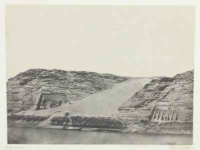イプサンブール、ヌービー、アルバム「エジプト、ヌービー、パレスチナ、シリア」より101版（1852年） 作： Maxime Du Camp