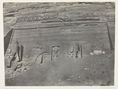 イプサンブール、ヌービー、アルバム『エジプト、ヌービー、パレスチナ、シリア』（1852年）より、102版。 作： Maxime Du Camp