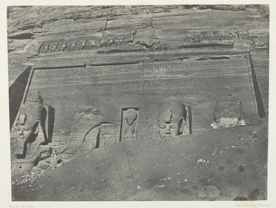 イプサンブール、ヌービー、アルバム『エジプト、ヌービー、パレスチナ、シリア』（1852年）より、102版。 作： Maxime Du Camp