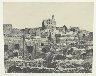 エルサレム、西部地区、パレスチナ、184951年、1852年印刷。 作： Maxime Du Camp