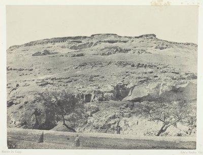 上エジプトの古代リコポリスのネクロポリス、184951年、1852年印刷。 作： Maxime Du Camp
