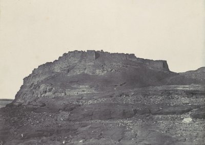 ヌビアです。イブライム要塞、古代プレミス。南からの眺め（1850年 作： Maxime Du Camp