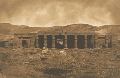 テーベのグルナ・メネプテウンの宮殿、1849-50年。 作： Maxime Du Camp