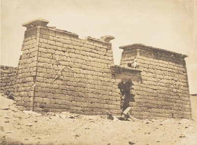 セボナ神殿の鉄塔、1850年4月3日。 作： Maxime Du Camp