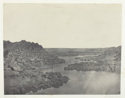 第一カタラクトからの出口、上エジプト、184951年、1852年印刷。 作： Maxime Du Camp