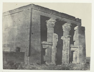 ヌビアのナオス、テンプル・デ・ダッケ、184951年、1852年印刷。 作： Maxime Du Camp