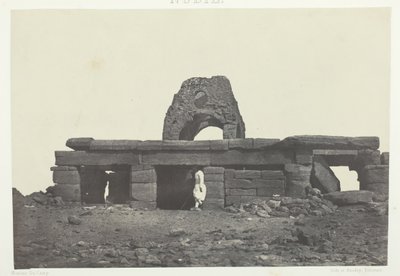 ヌビア、アマダの神殿、184951年、1852年印刷。 作： Maxime Du Camp