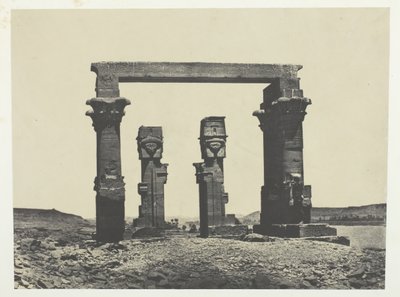 ヌビア、カルダシーの神殿、184951年、1852年印刷。 作： Maxime Du Camp