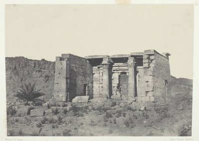 タフェ神殿 古代タフィス、ヌビア、184951 年、1852 年に印刷。 作： Maxime Du Camp