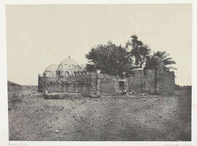 上エジプト、Cidi-Abdellah-el-Maraboutの墓、184951年、印刷1852年。 作： Maxime Du Camp