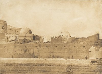1849-50年、シウトのイスラム教徒の墳墓。 作： Maxime Du Camp