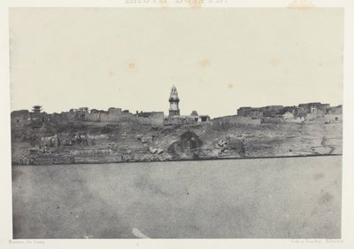 アルバム『エジプト、ヌビエ、パレスチナ、シリア』（1852年）より、64版、エスネ、オート・エジプト、Vue Générale d