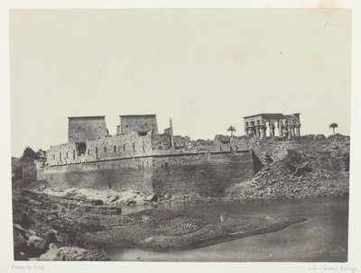 エジプト、ヌービー、パレスチナ、シリア」（1852年）より、ヌービー、フィロエ、南西の方角からの眺め（69版 作： Maxime Du Camp