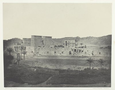 ヌビアのフィロエの西にあるベゲ島から撮影した景色、184951年、1852年印刷。 作： Maxime Du Camp