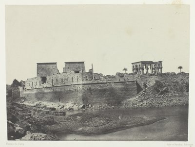 エジプト、ヌービー、パレスチナ、シリア」（1852年）より、ヌービー、フィロエ、南西の方角からの眺め（69版 作： Maxime Du Camp