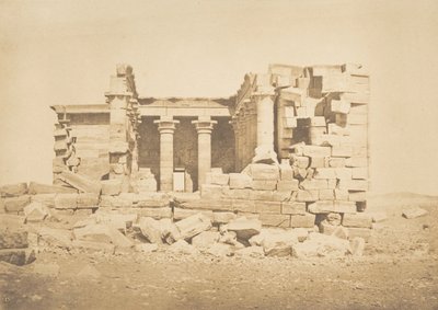 1850年4月5日、マハラッカ・ヒエラ・シカミノス寺院の眺め。 作： Maxime Du Camp