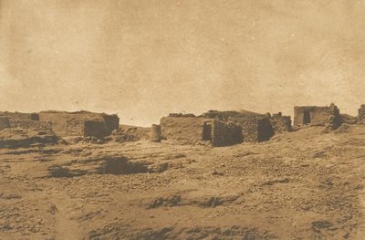 アブホル村の眺め 北回帰線、1850年4月。 作： Maxime Du Camp