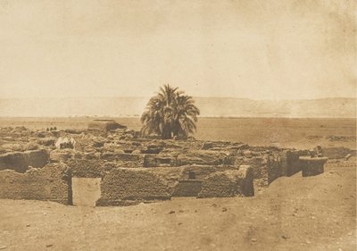 1849-50年、ハーメント村の風景。 作： Maxime Du Camp