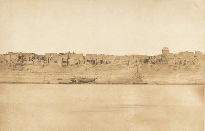 エスネ1号の南端の全景、1849-50年。 作： Maxime Du Camp