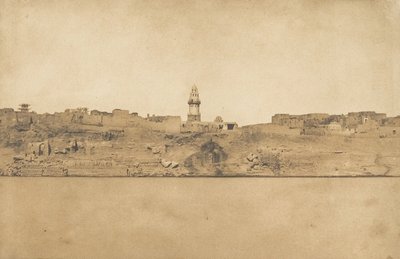 エスネ第2号の全体像、中段、1849-50年。 作： Maxime Du Camp