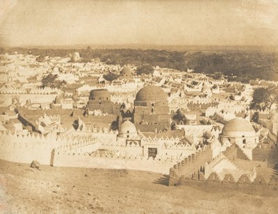 シウト墓地の全景、1849～50年。 作： Maxime Du Camp