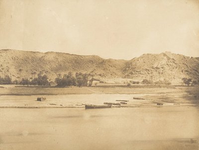 フィラエの南東を撮影したビュー - シェルク エル ヘッセ、1849 年から 50 年。 作： Maxime Du Camp