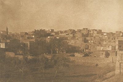 1849年12月から1850年1月にかけて、カイレのカルチェル・フランから撮影された風景。 作： Maxime Du Camp