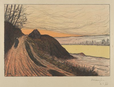 ガウからの道 La Route de Gaud, 1893. 作： Maxime Emile Louis Maufra