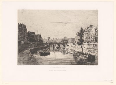 パリのポン・サン・ミッシェルの眺め Vue Prize du pont St. Michel (オブジェクトのタイトル) 作： Maxime François Antoine Lalanne
