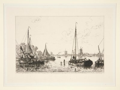 A Zaandam, Hollande (オランダ、ザーンダムにて) 作： Maxime Lalanne