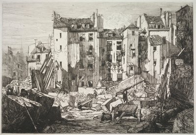 Rue des Écoles 開通のための取り壊し 作： Maxime Lalanne